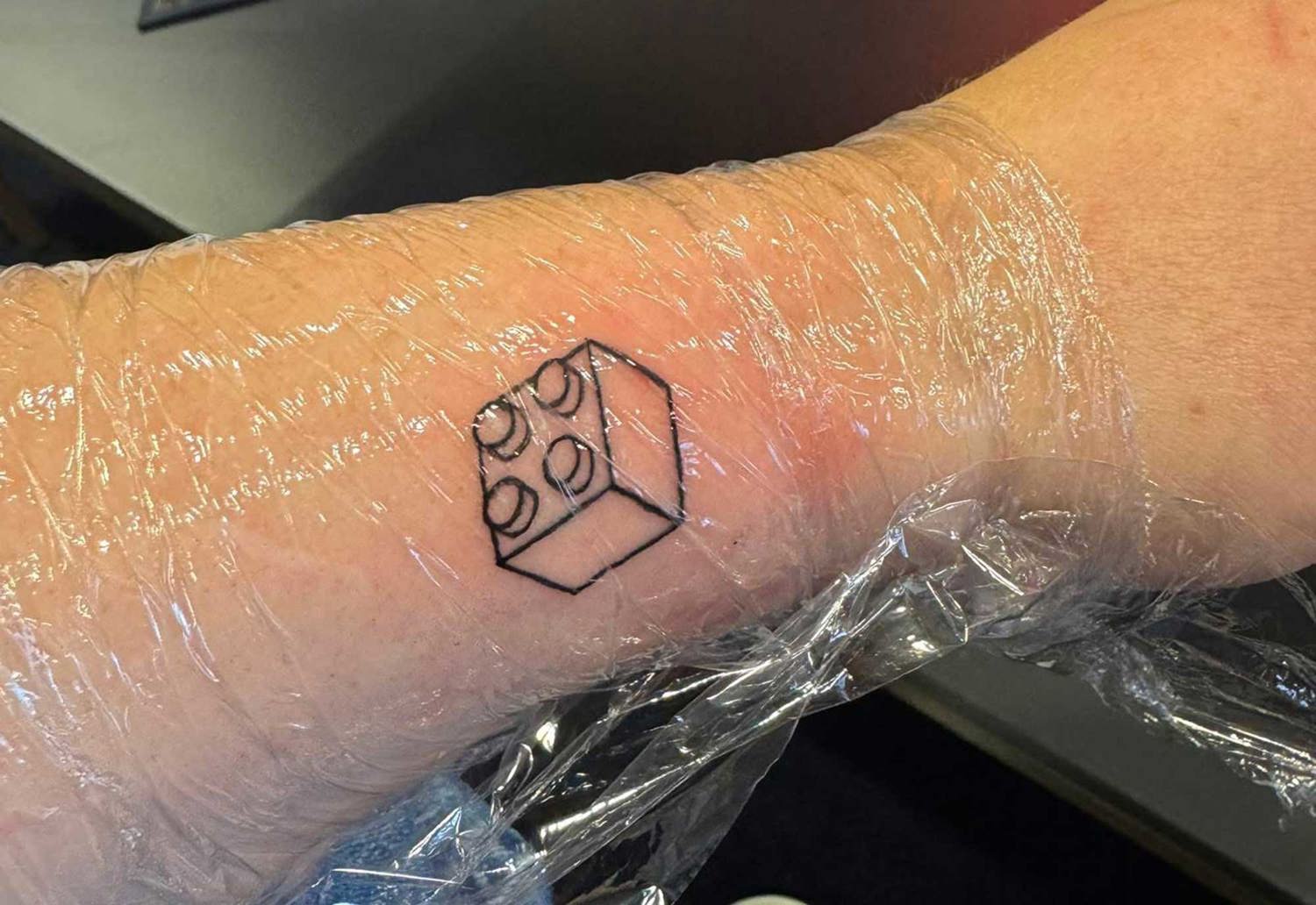 Tatovering av legokloss